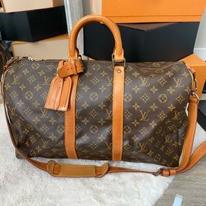 Authentic Louis Vuitton Keepall 45 Bandouliere in Monogram